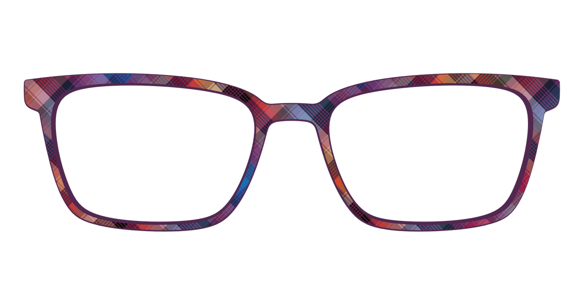 The Ombre Plaid - Front Top Image - Pair Eyewear