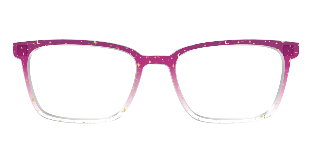 The Pink Ombre Gold Foil Crystal - Front Top Image - Pair Eyewear