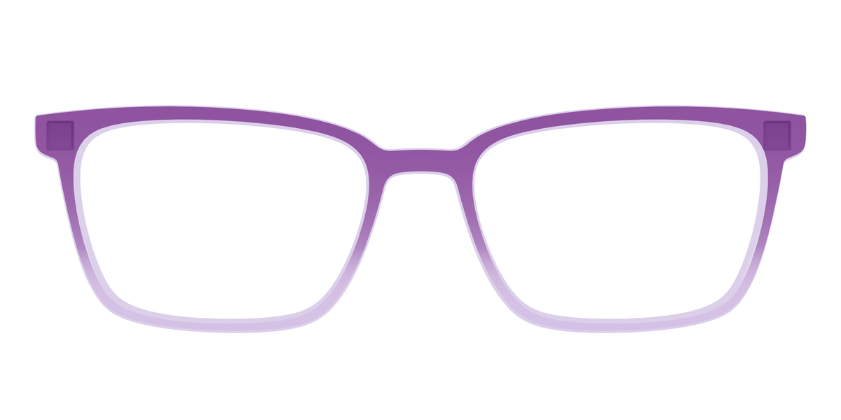The Plum to Lilac Gradient Crystal - Front Top Image - Pair Eyewear