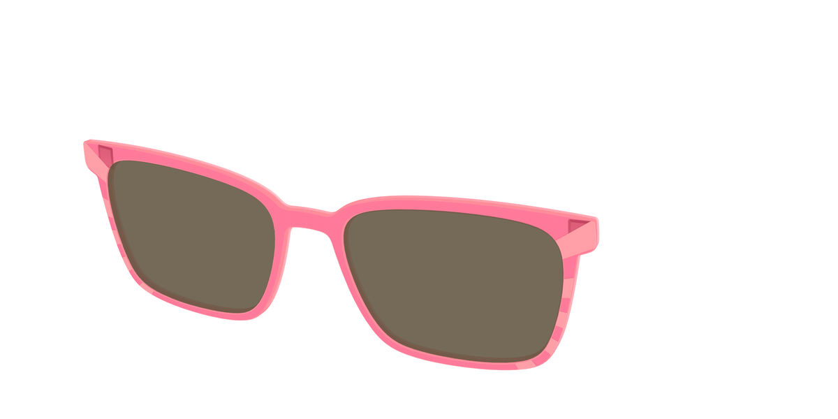 The Polarized Fruit Punch Sunburst Sun Top - Angle Top Image - Pair Eyewear