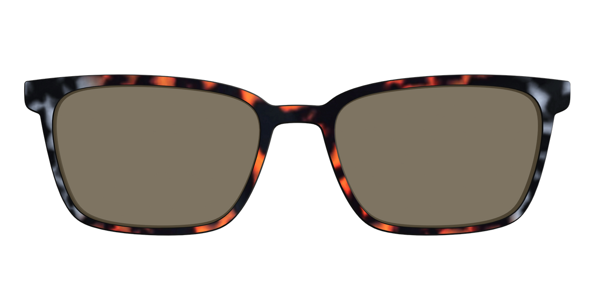 The Polarized Gray & Amber Tortoise Sun Top - Front Top Image - Pair Eyewear