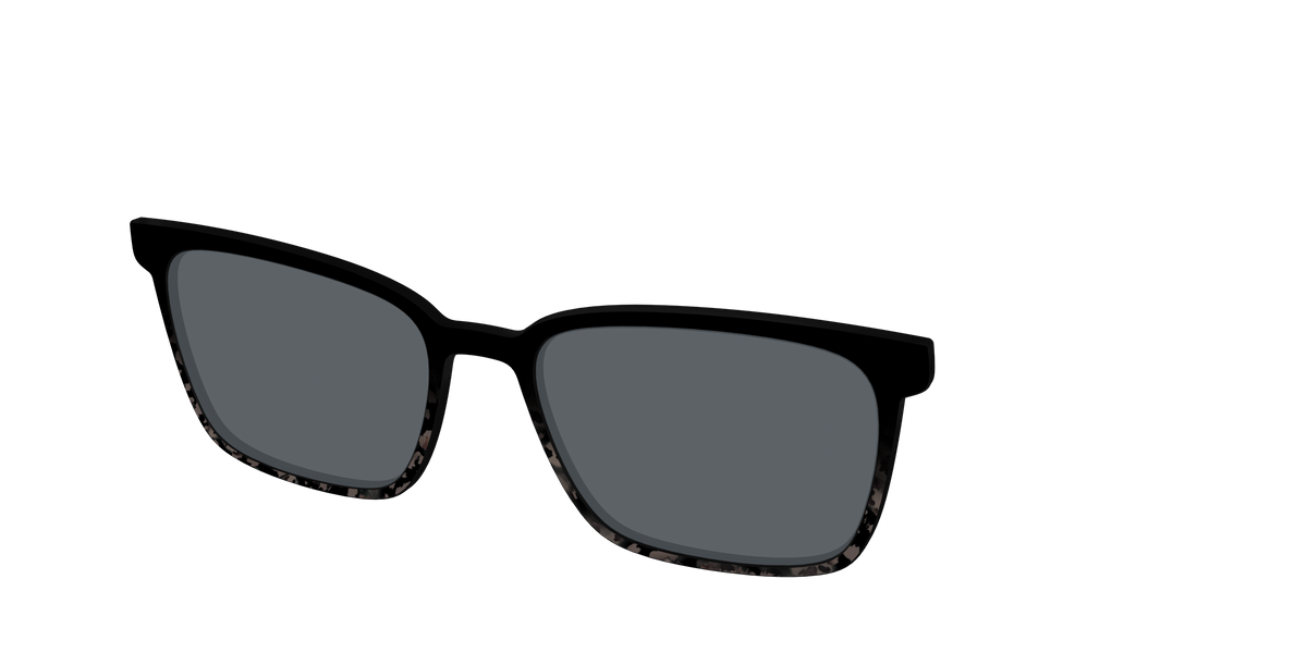 The Polarized Shaded Tortoise Sun Top - Angle Top Image - Pair Eyewear