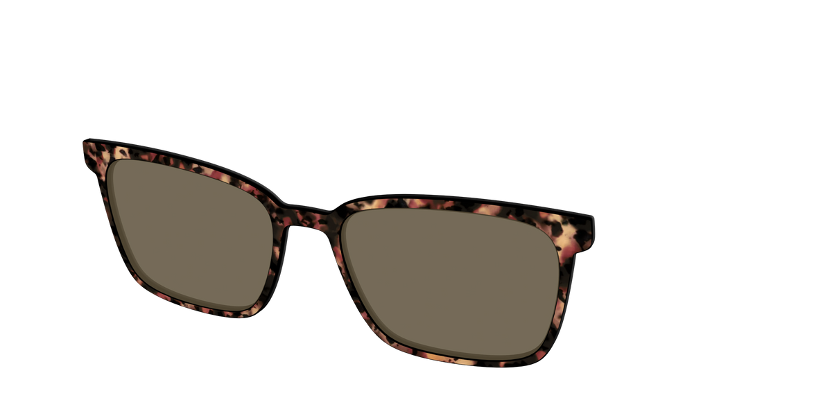 The Polarized Sienna Tortoise Sun Top - Angle Top Image - Pair Eyewear