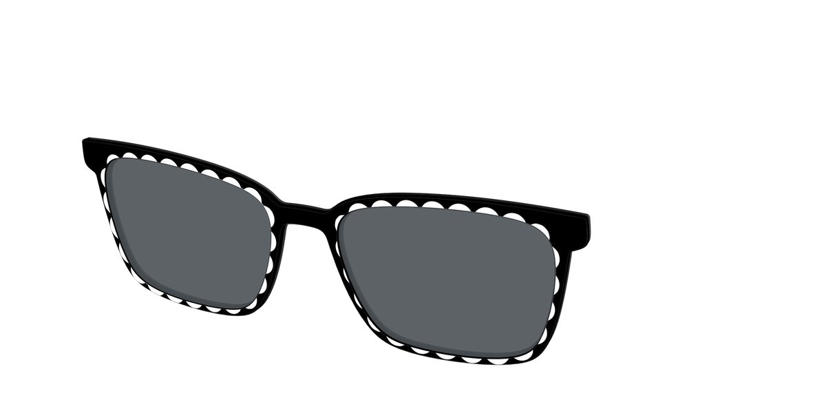 The Polarized Stylish Daisy Sun Top - Angle Top Image - Pair Eyewear