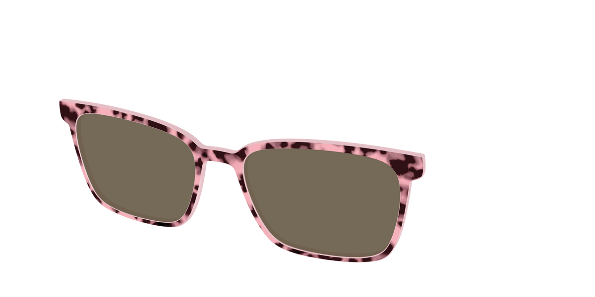 The Polarized True Love Tort Sun Top - Angle Top Image - Pair Eyewear