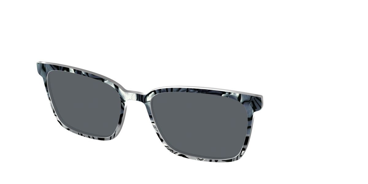 The Polarized Zebra Pearl Split Sun Top - Angle Top Image - Pair Eyewear