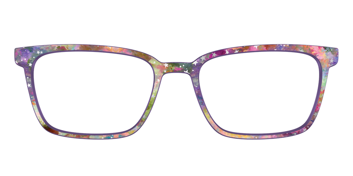 The Silver Foil Starry Sky - Front Top Image - Pair Eyewear
