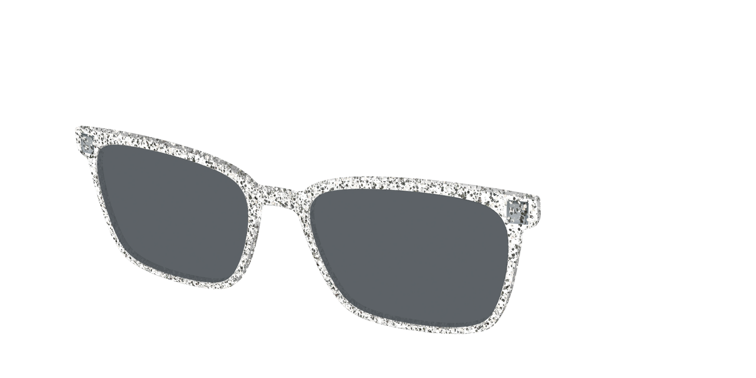 The Polarized Silver Sparkle Sun Top - Angle Top Image - Pair Eyewear