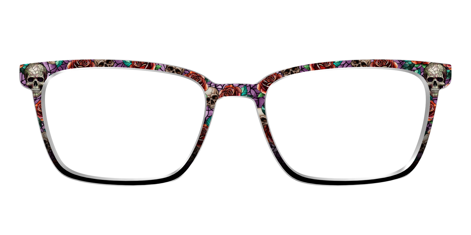 The Skull & Thorn Stained Glass - Front Top Image - Pair Eyewear