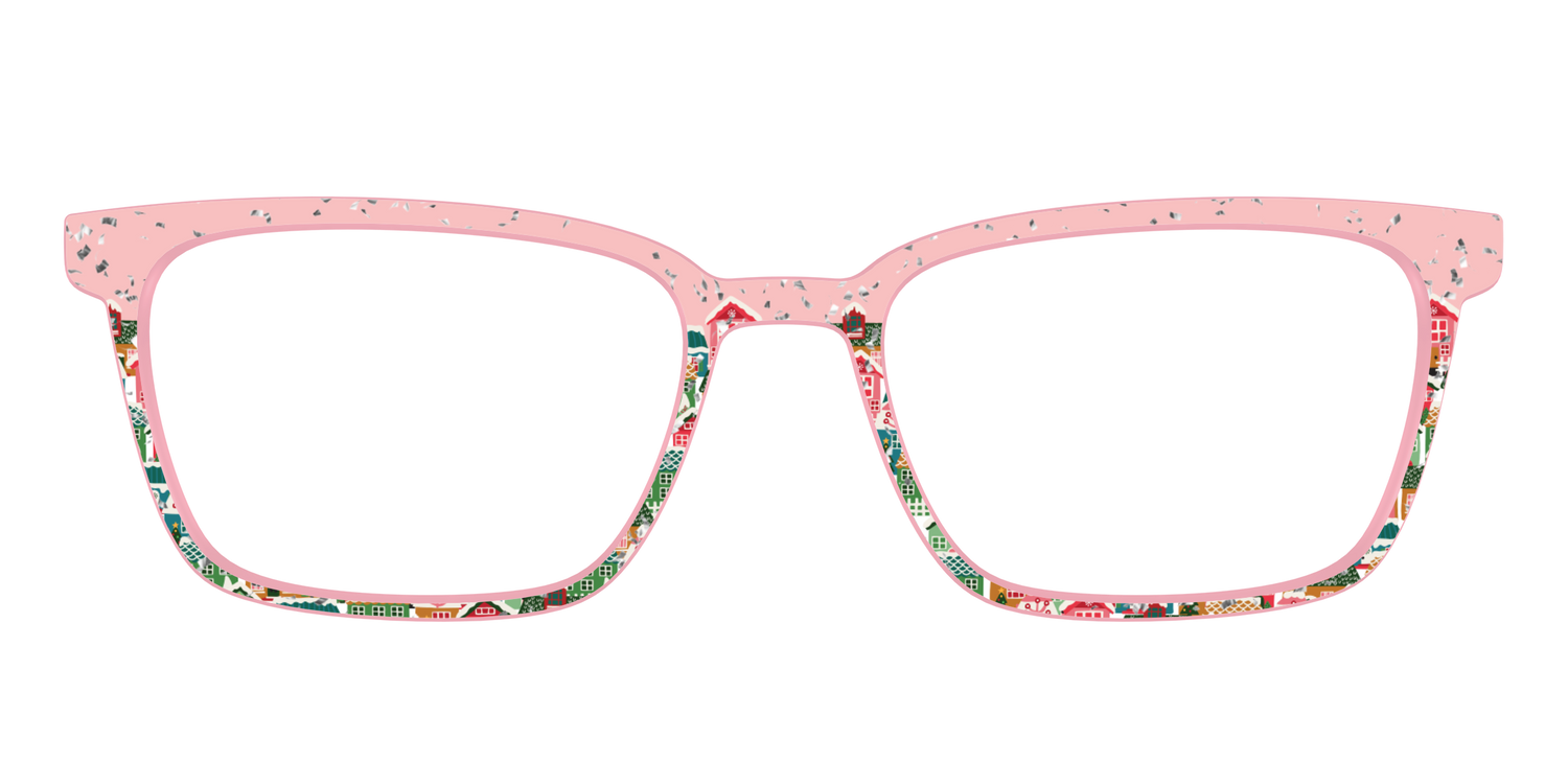 The Winter Village with Iridescent Glitter - Front Top Image - Pair Eyewear