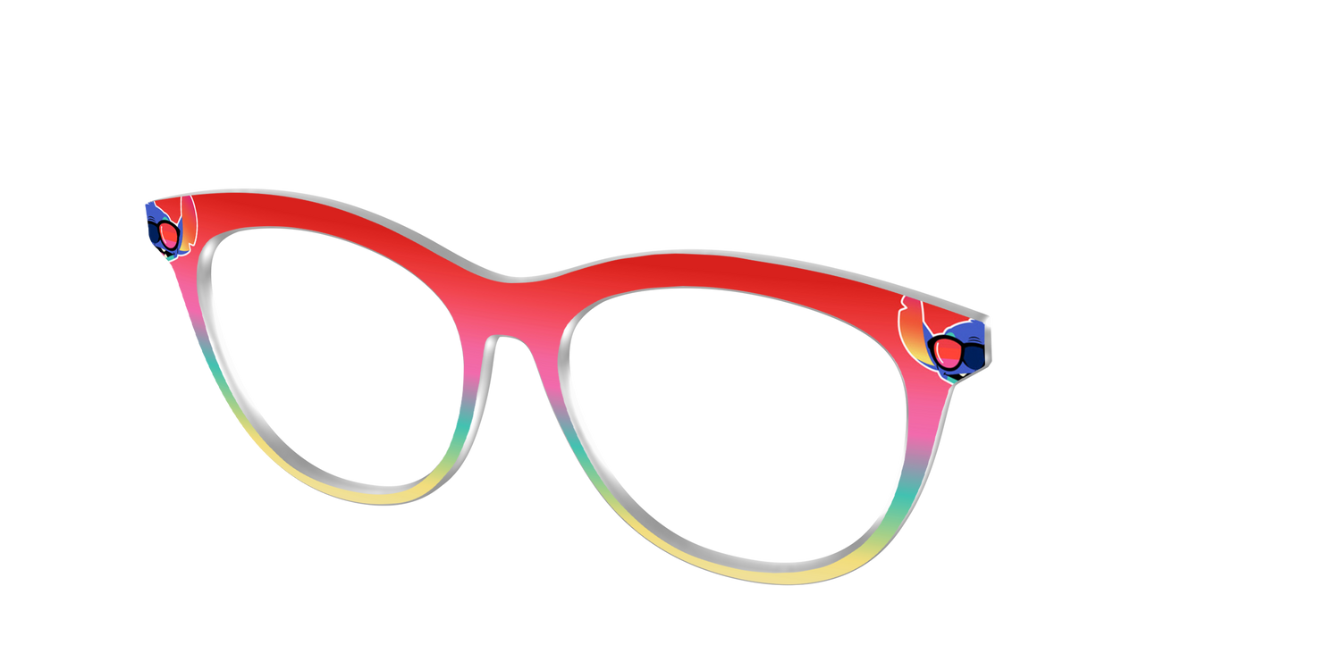 Beach Dreamin' Gradient - Angle Top Image - Pair Eyewear