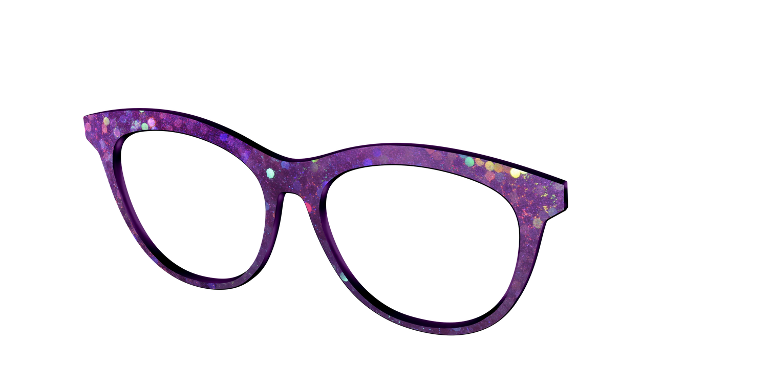 The Berry Jam Hexagons - Angle Top Image - Pair Eyewear