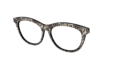 The Black Classic Lace - Angle Top Thumbnail - Pair Eyewear