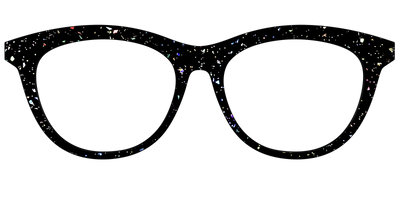The Black Holographic Flakes - Front Top Thumbnail - Pair Eyewear