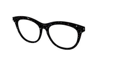 The Black Holographic Flakes - Angle Top Thumbnail - Pair Eyewear