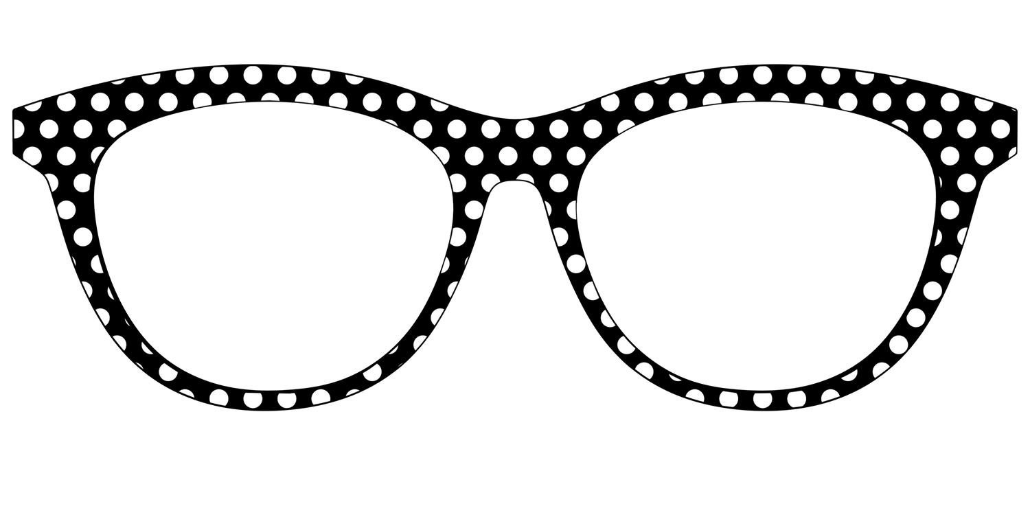 The Black Polka Dots - Front Top Image - Pair Eyewear