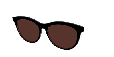 The Black with Brown Golf lens - Angle Top Thumbnail - Pair Eyewear