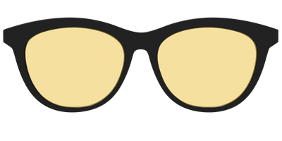 The Black With Citrine Yellow Lens - Front Top Thumbnail - Pair Eyewear