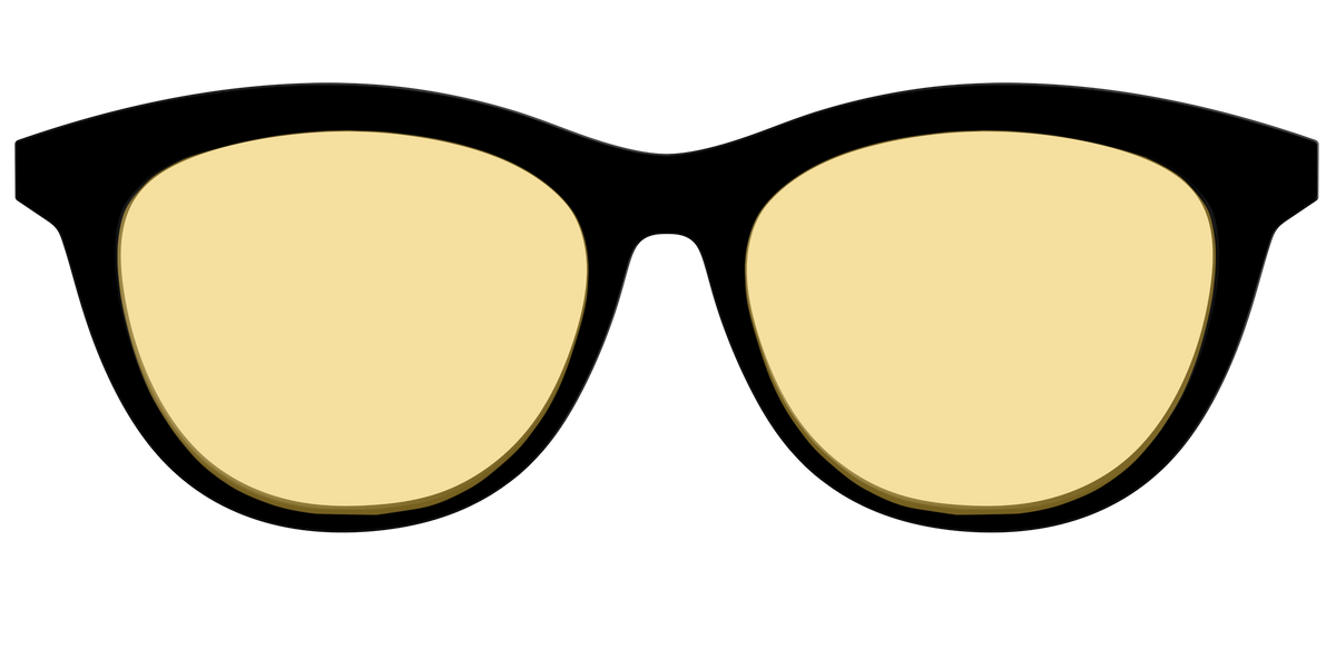 The Black with Driving Lens - Front Top Image - Pair Eyewear