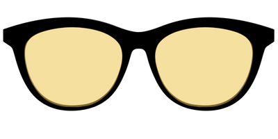 The Black with Driving Lens - Front Top Thumbnail - Pair Eyewear