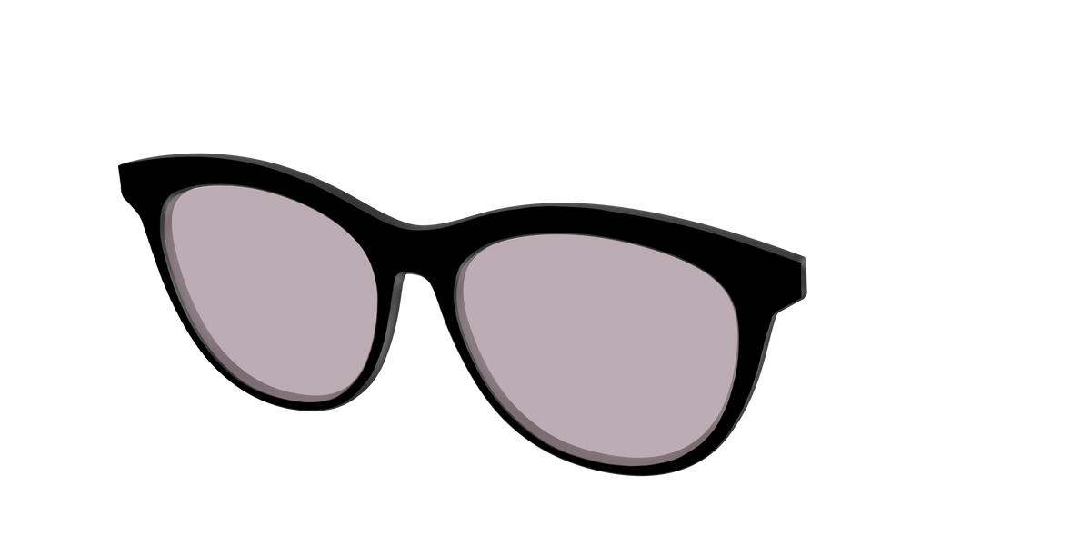 The Black with Gray Gaming lens - Angle Top Image - Pair Eyewear