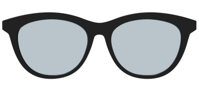 The Black With Slate Blue Lens - Front Top Thumbnail - Pair Eyewear