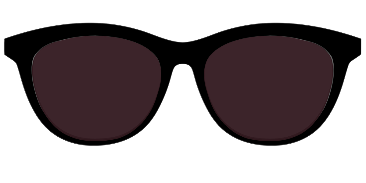 The Black with Water lens - Front Top Image - Pair Eyewear