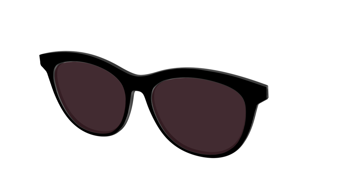 The Black with Water lens - Angle Top Image - Pair Eyewear