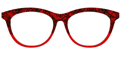 The Blood Red Lace Split - Front Top Thumbnail - Pair Eyewear
