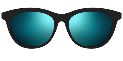 The Polarized Blue Reflective Sun Top - Front Top Thumbnail - Pair Eyewear