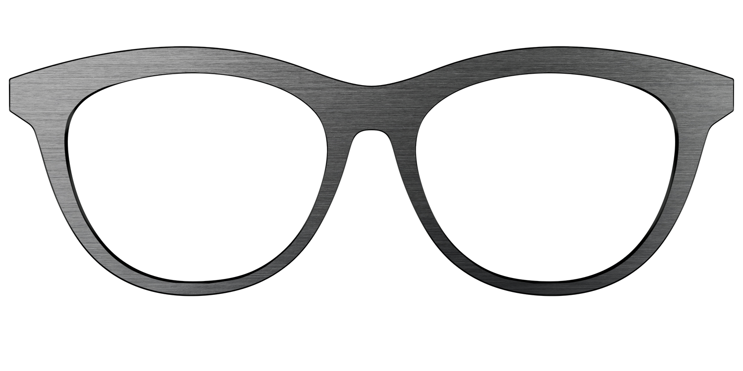 The Brushed Nickel - Front Top Image - Pair Eyewear