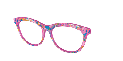 The Bubble Gum Pearl Marble - Angle Top Thumbnail - Pair Eyewear