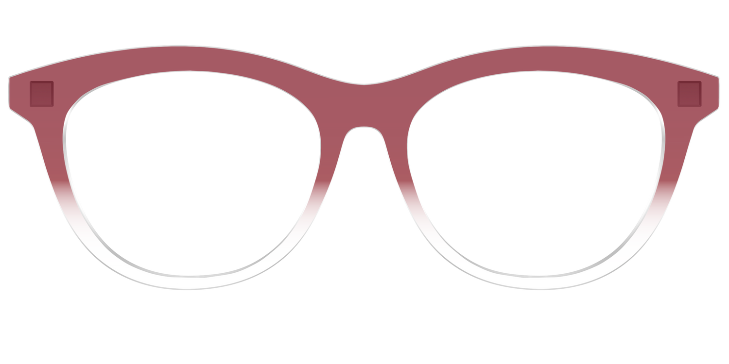 The Burgundy Gradient Crystal - Front Top Image - Pair Eyewear