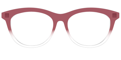 The Burgundy Gradient Crystal - Front Top Thumbnail - Pair Eyewear