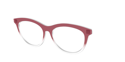The Burgundy Gradient Crystal - Angle Top Thumbnail - Pair Eyewear