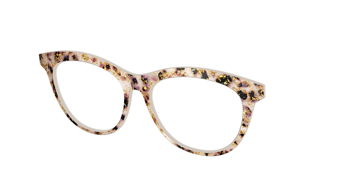 The Buttercream Tortoise with Gold Flakes - Angle Top Image - Pair Eyewear