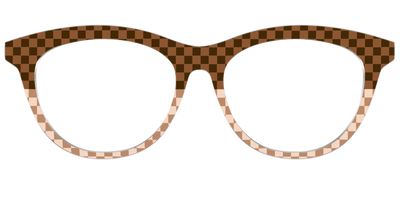 The Cappuccino Check Split - Front Top Thumbnail - Pair Eyewear