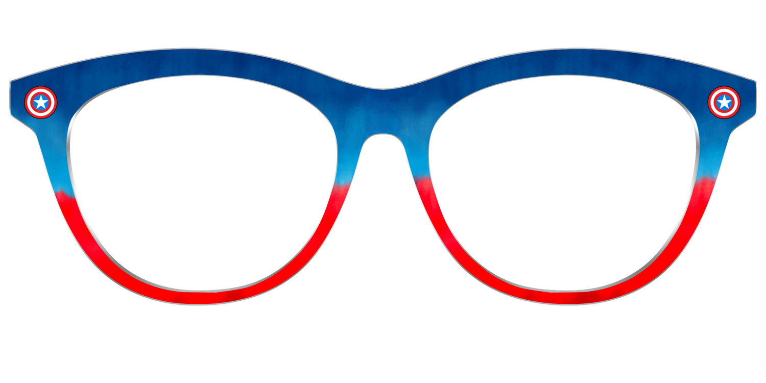 The Captain America Shield - Front Top Image - Pair Eyewear