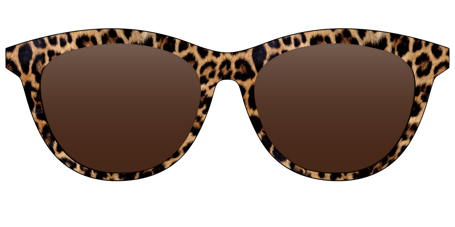 The Polarized Cheetah Spots Sun Top - Front Top Image - Pair Eyewear