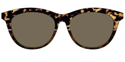 The Polarized Chic Tortoise Split Sun Top - Front Top Thumbnail - Pair Eyewear