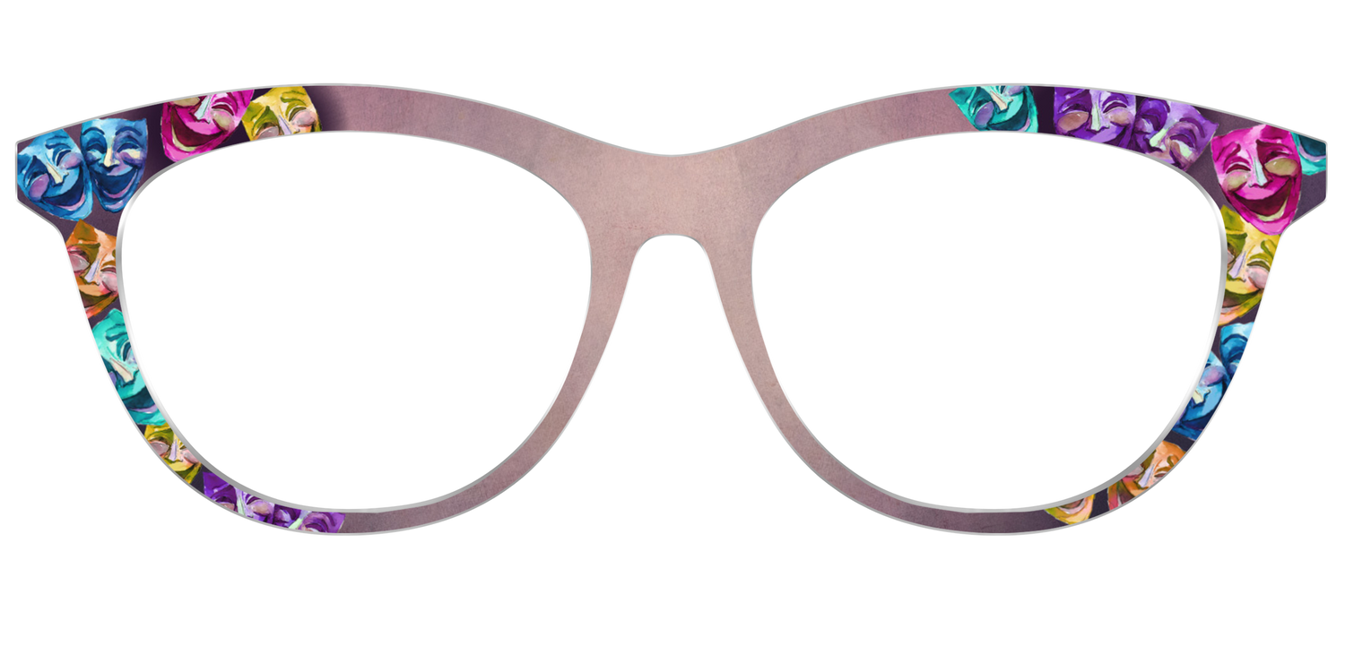 The Comedy Masks - Front Top Image - Pair Eyewear