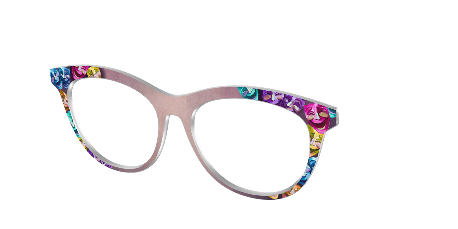 The Comedy Masks - Angle Top Image - Pair Eyewear