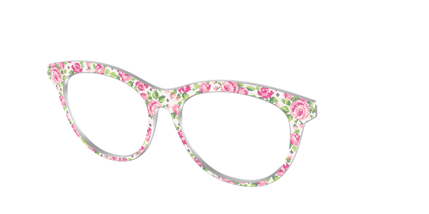 The Cross-Stitch Petals - Angle Top Image - Pair Eyewear
