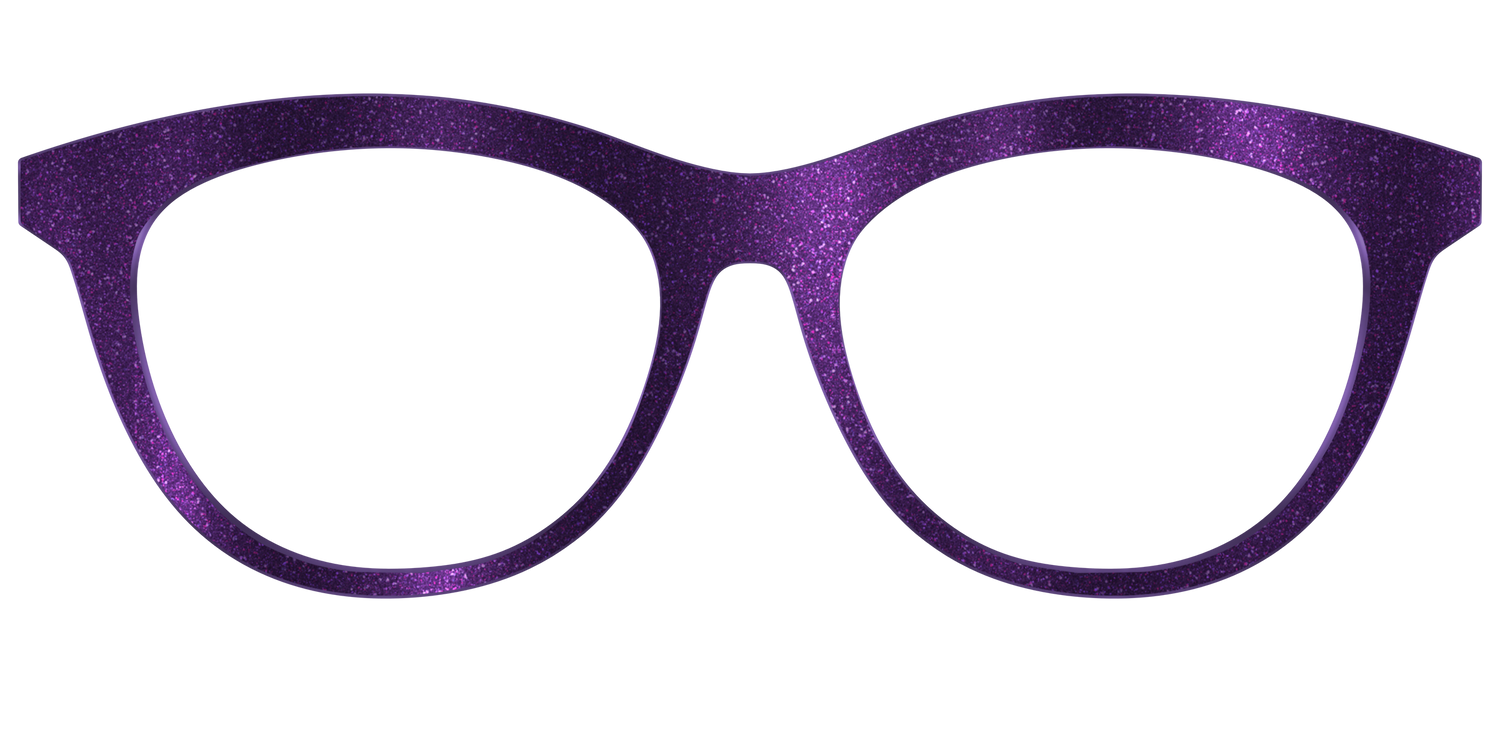 The Deep Purple Shimmer - Front Top Image - Pair Eyewear