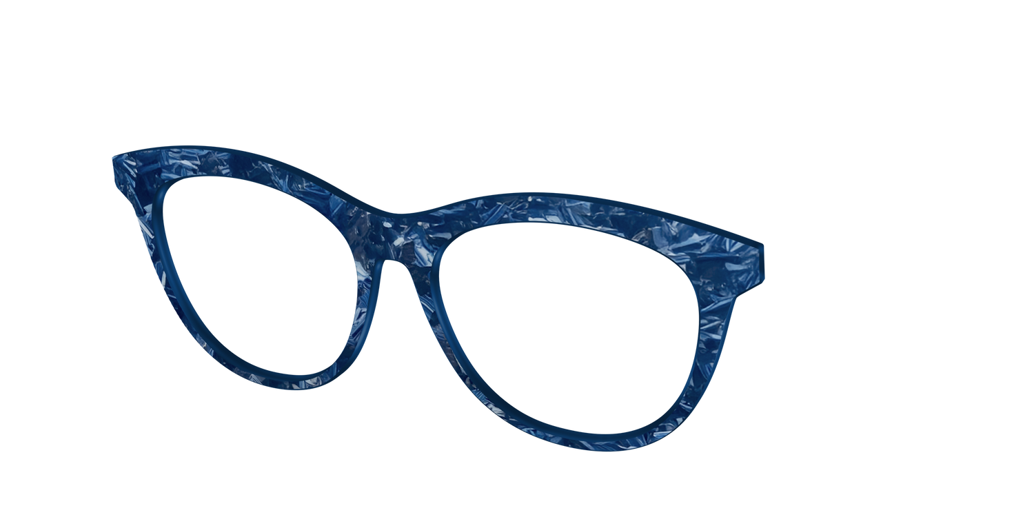 The Deep Slate Pearl Marble - Angle Top Image - Pair Eyewear