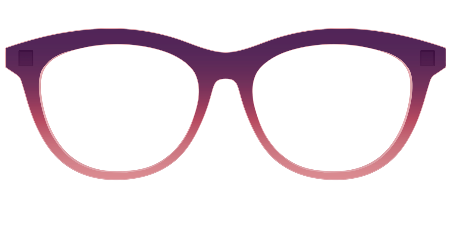 The Desert To Dusk Gradient Crystal - Front Top Image - Pair Eyewear