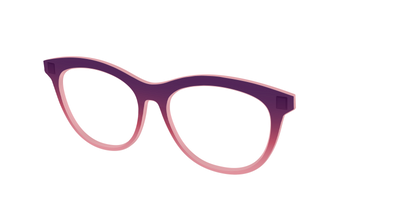 The Desert To Dusk Gradient Crystal - Angle Top Thumbnail - Pair Eyewear
