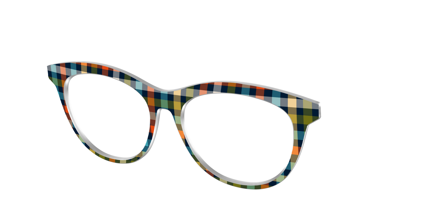 The Dockside Gingham - Angle Top Image - Pair Eyewear