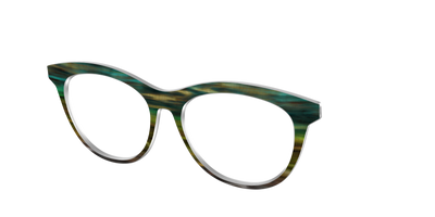 The Emerald Gradient Horn - Angle Top Thumbnail - Pair Eyewear