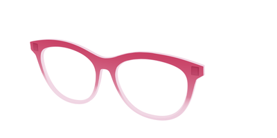 The Flamingo to Blush Gradient Crystal - Angle Top Thumbnail - Pair Eyewear